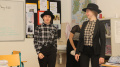 Natálie s Bárou před hereckým výstupem z Pygmaliona
