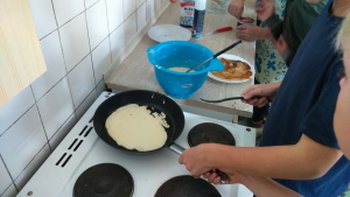 příprava palačinek