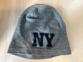 Bavlněná šedá čepice s nášivkou NY