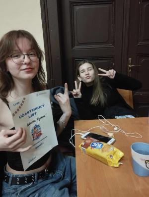 Kateřina Kejdová a Ema Chaloupková byly pozitivně naladěny.